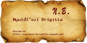 Nyulászi Brigitta névjegykártya